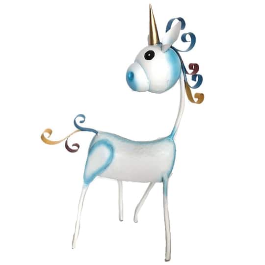 Santa's Workshop 13" Iron Unicorn By Santasworkshop in White | Michaels®